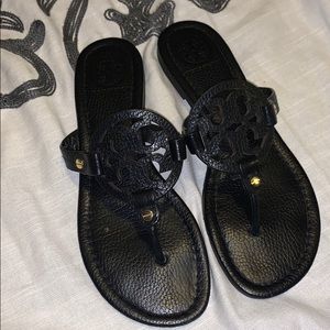 Tory Burch Black Leather Sandals *Authentic* 7.5